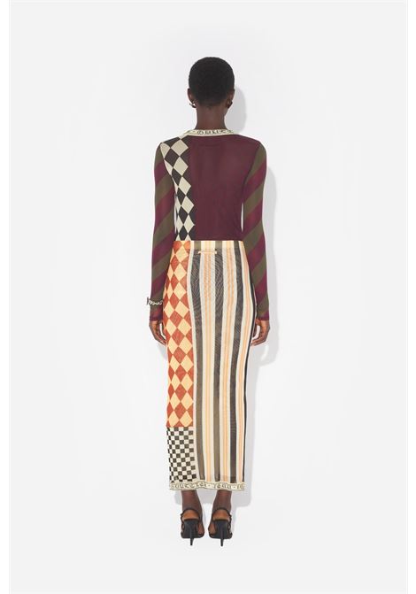 patchwork long skirt woman multicolr JEAN PAUL GAULTIER | 26/01-W-SK033-M015P90